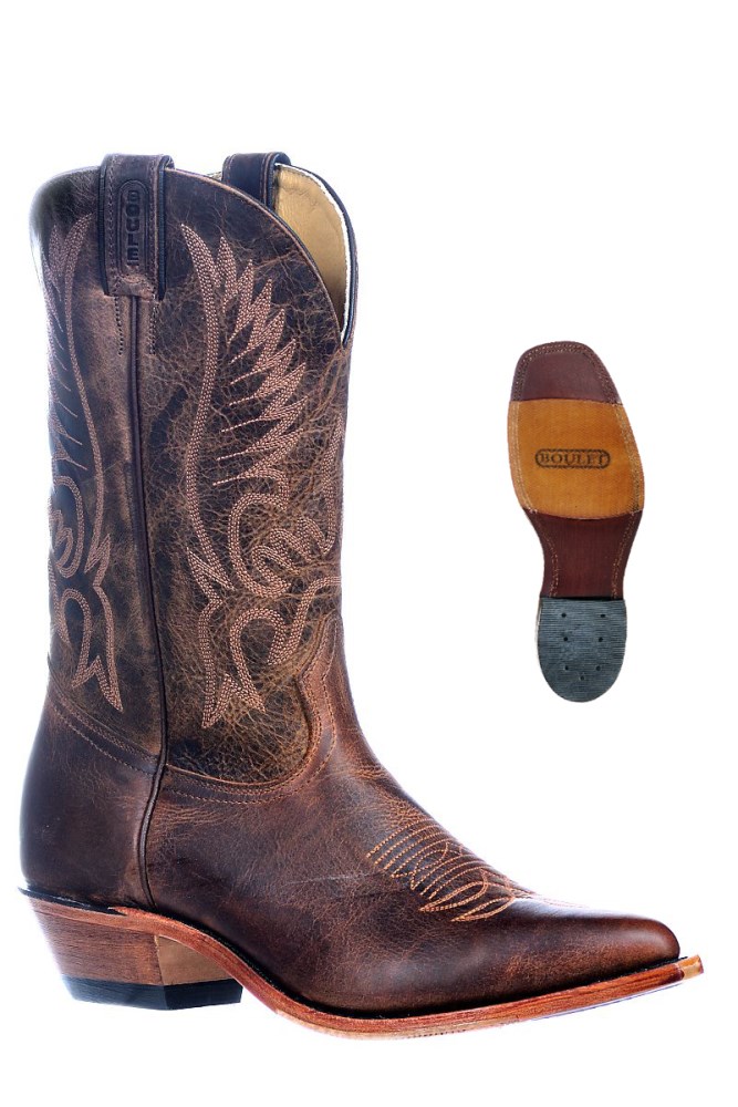 Boulet | Men's Cowboy Toe - Injected Leather Sole