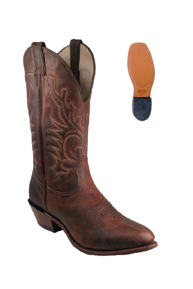 Boulet | Men's Rider Sole Tan - Medium Cowboy Toe