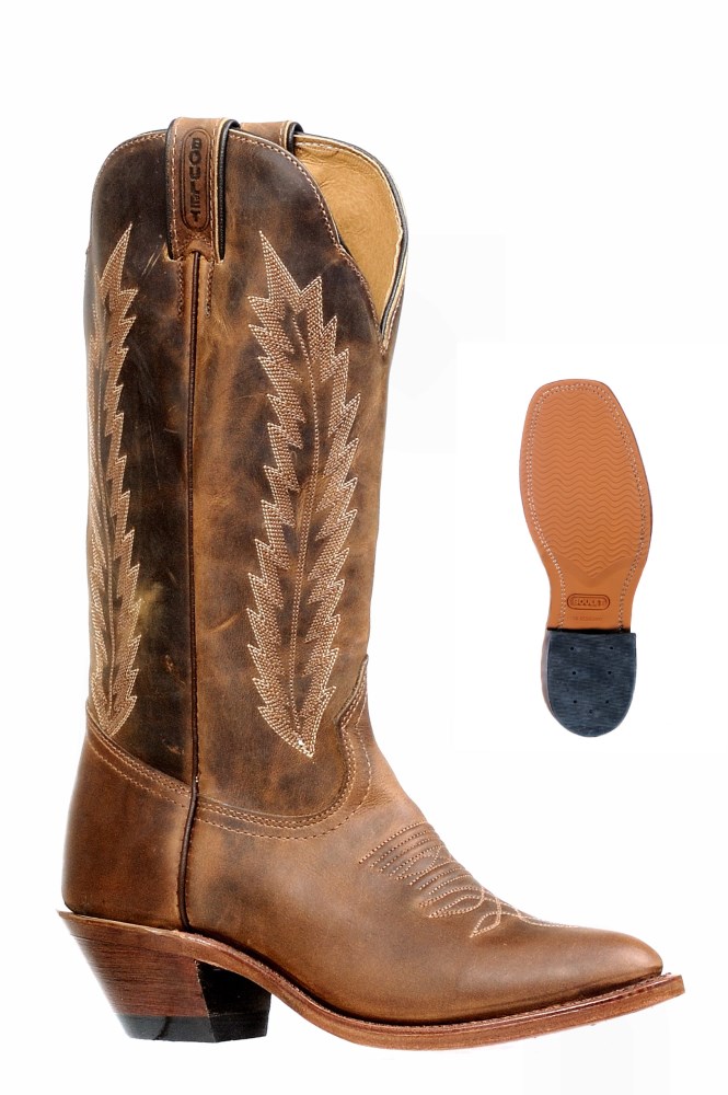 Boulet | Women's Rider Sole Tan - Medium Cowboy Toe