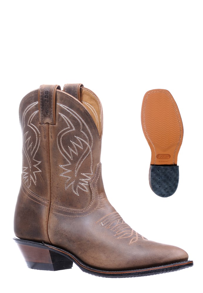 Boulet | Women's Rider Sole Tan - Medium Cowboy Toe