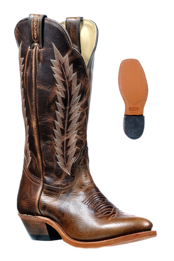 Boulet | Women's Rider Sole Tan - Medium Cowboy Toe